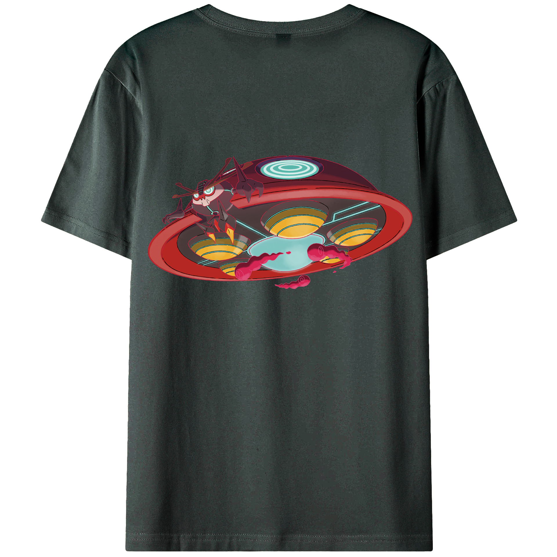（画像用） ポケットモンスター Pokémon 綿100％ メンズ半袖Tシャツ（バックプリント） 通気性